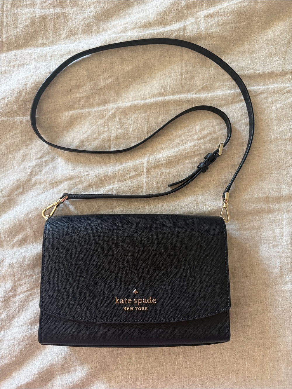 kate spade crossbody clutch convertible black leather